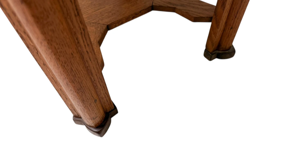 Art Deco Amsterdamse School Octagonal Side Table, 1920s